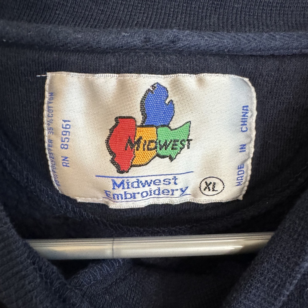 Vintage University Of Michigan Wolverines Crewneck Sweatshirt Large - Picture 3 of 7